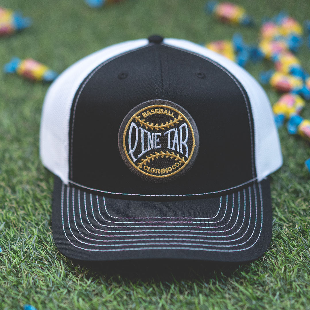 Pine Tar Emblem Snapback – Black/White