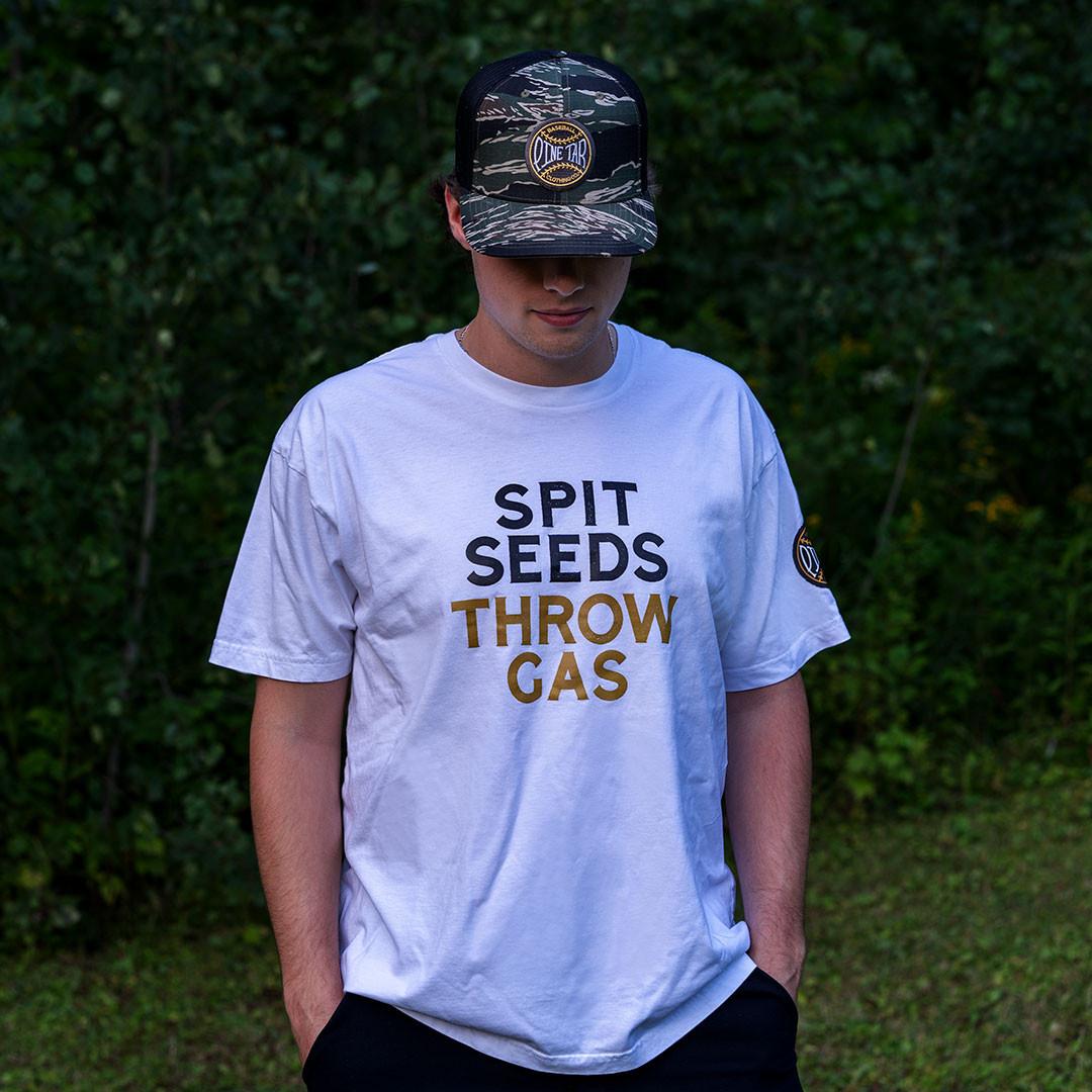 Spit Seeds Throw Gas T-Shirt