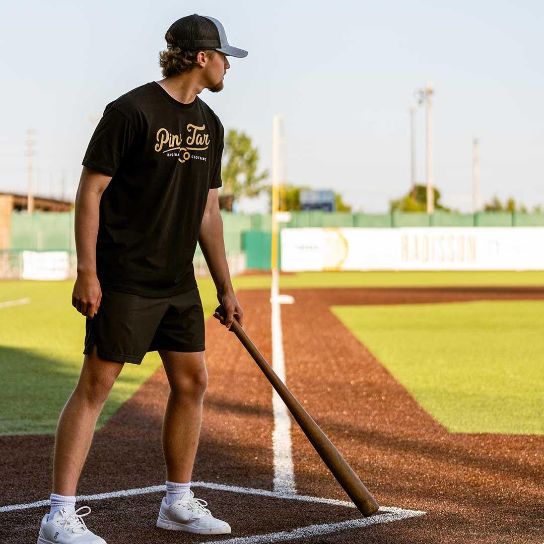 Classic Script baseball tee