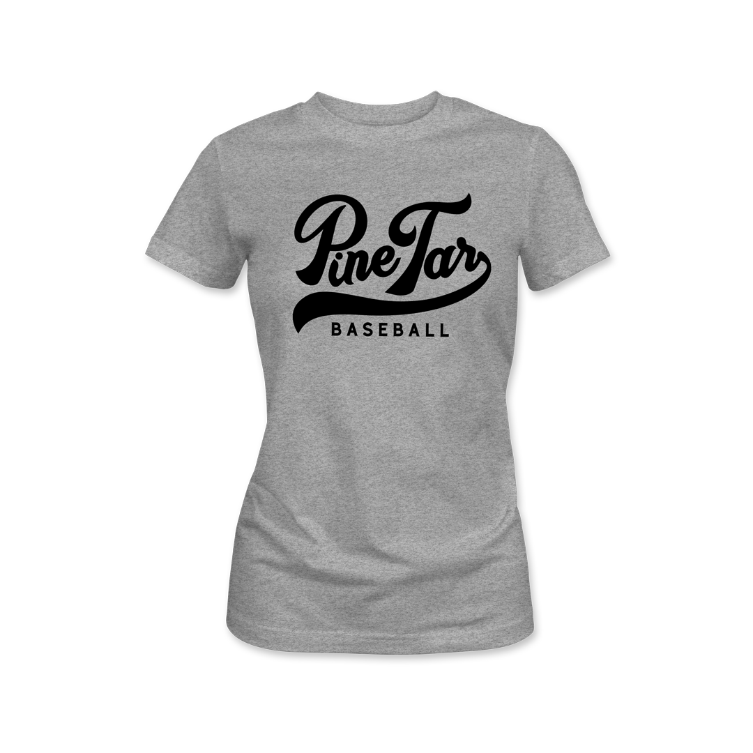 Baseball Script Womens T-Shirt