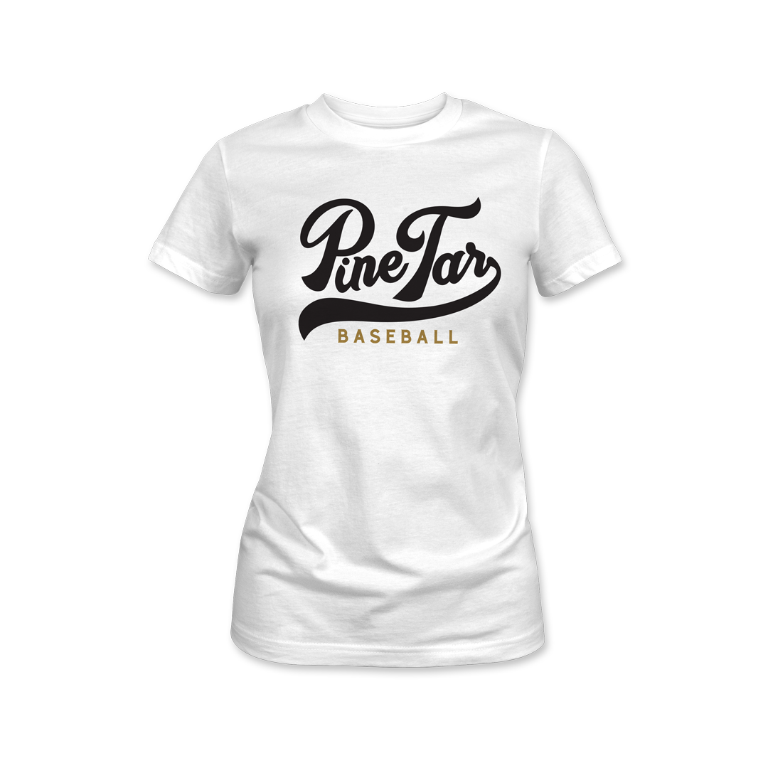 Baseball Script Womens T-Shirt