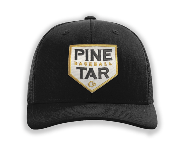 Pine Tar Plate Snapback – Black