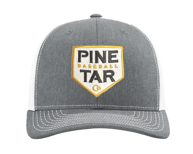 Pine Tar Plate Snapback – Gray/White
