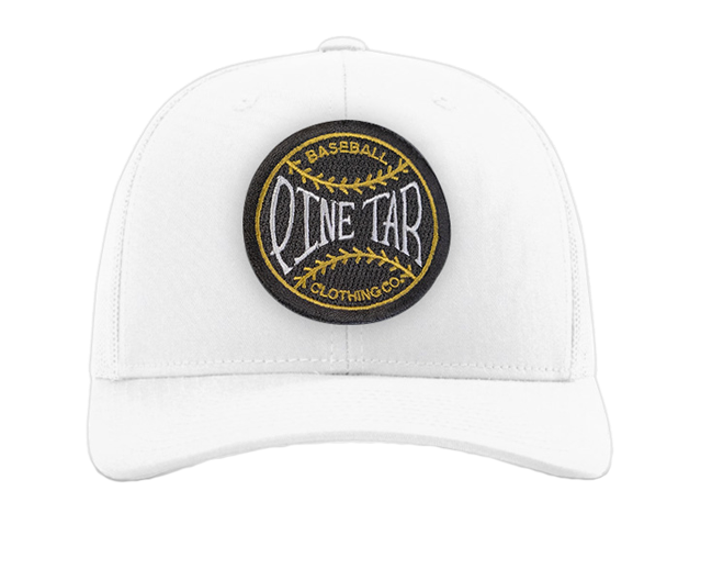 Pine Tar Emblem Snapback – White