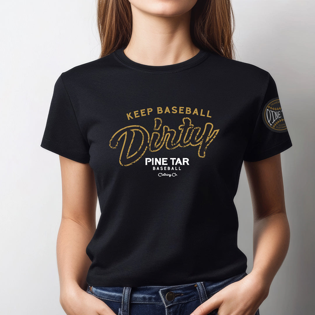 Keep Baseball Dirty Womens Tee