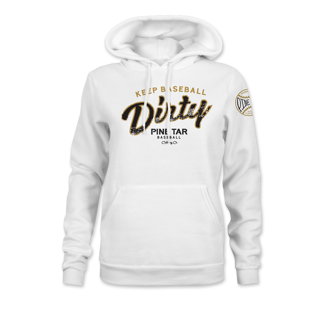Keep Baseball Dirty Womens Hoodie