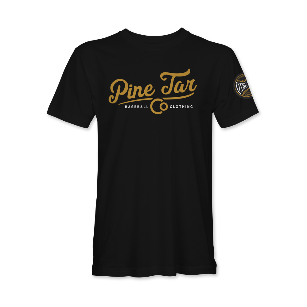 Classic Script - Pine Tar Tee Shirt