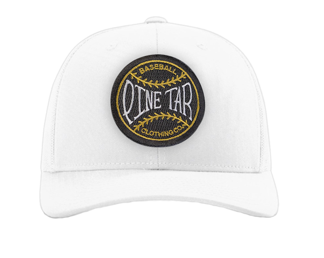 Pine Tar Emblem Snapback - White