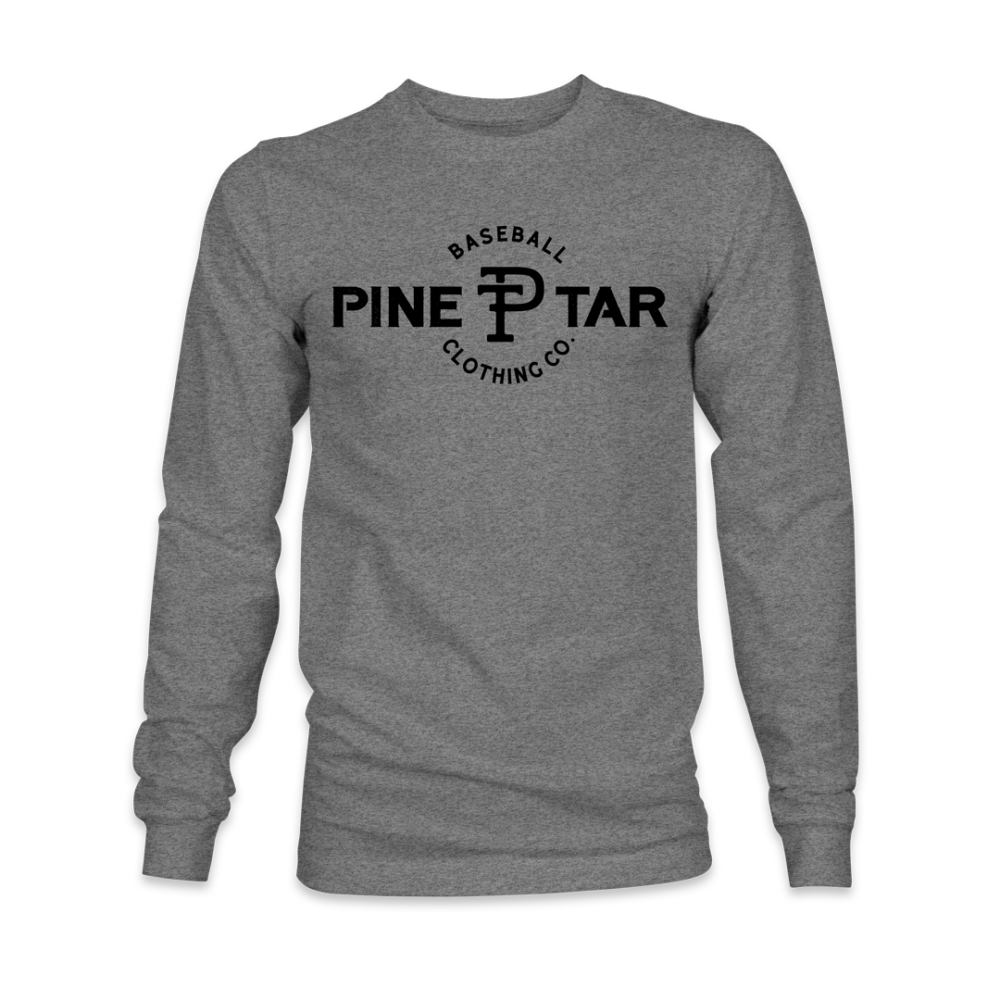 Pine Tar Long-Sleeve TShirt - Monogram Text Logo - Image 3