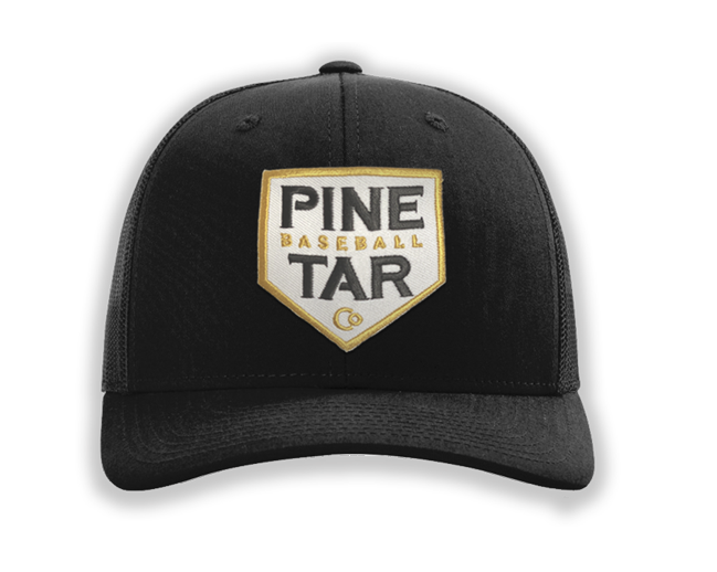 Pine Tar Plate Snapback - Black