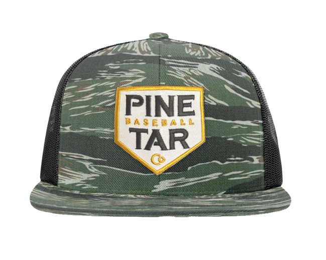 Pine Tar Plate Snapback - Tiger Camo