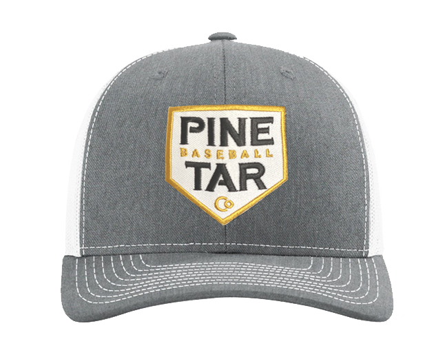 Pine Tar Plate Snapback - Gray/White